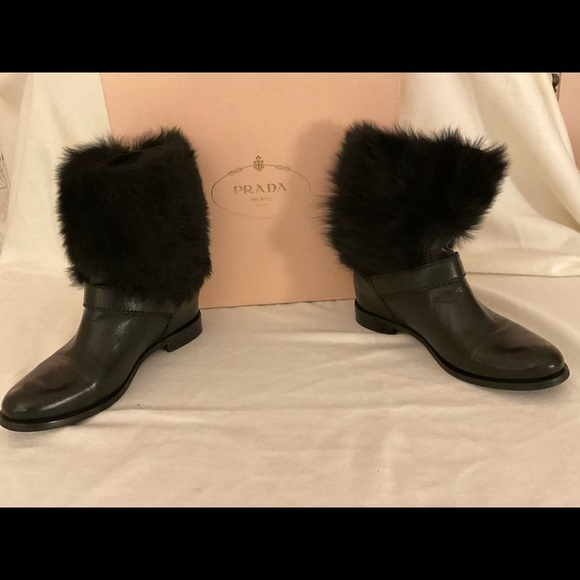 Prada real fur combat boots with original box - Picture 4 of 10